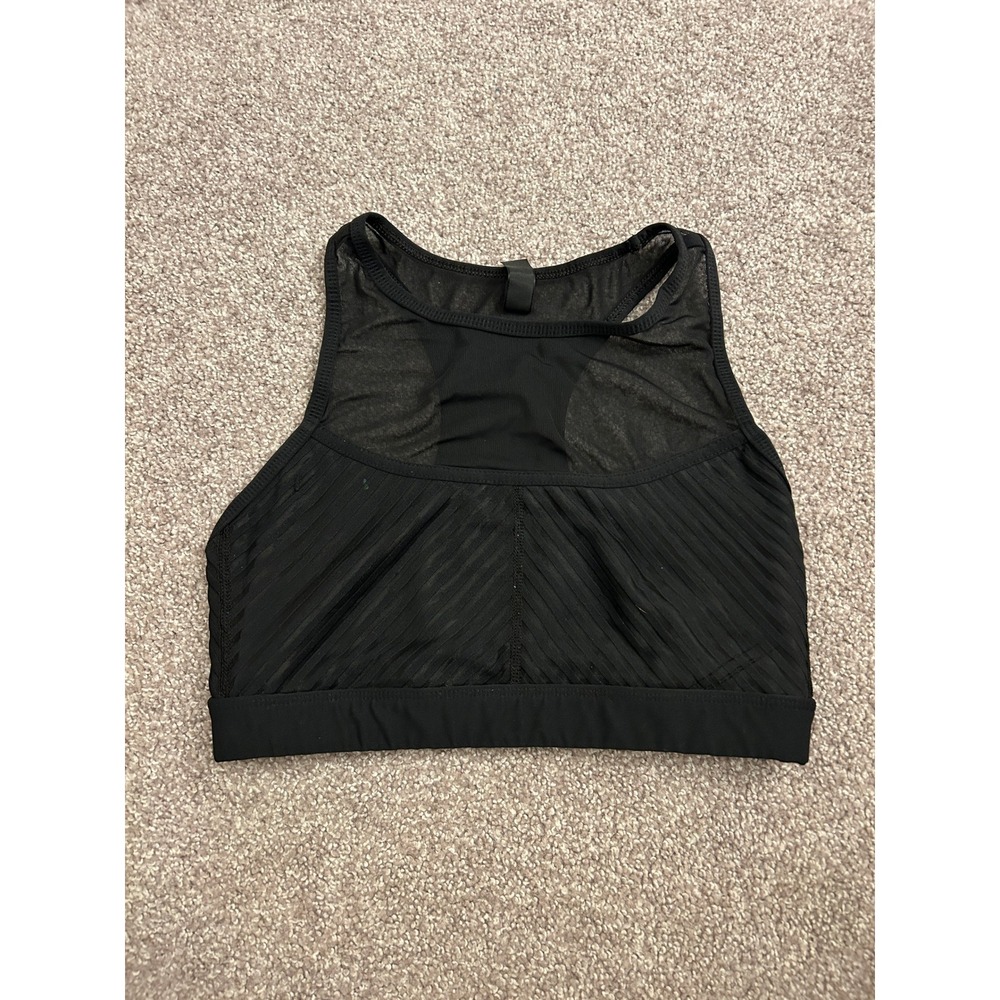 90 Degree by Reflex Sports Bra Womens Medium Black Excellent Mesh Racerback